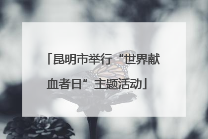 昆明市举行“世界献血者日”主题活动