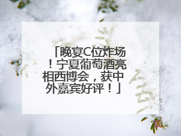 晚宴C位炸场！宁夏葡萄酒亮相西博会，获中外嘉宾好评！