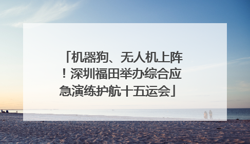 机器狗、无人机上阵！深圳福田举办综合应急演练护航十五运会