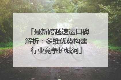 最新跨越速运口碑解析：多维优势构建行业竞争护城河