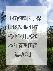 梓韵悠长，棉田逐光 绵阳梓棉小学开展2025年春季田径运动会