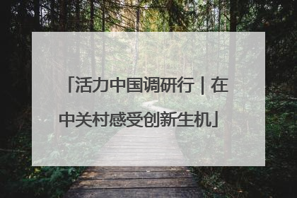 活力中国调研行｜在中关村感受创新生机