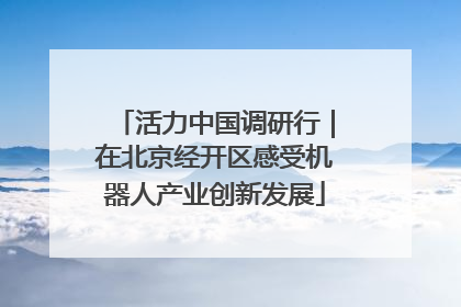 活力中国调研行｜在北京经开区感受机器人产业创新发展