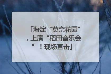 海淀“莫奈花园”，上演“稻田音乐会”！现场直击