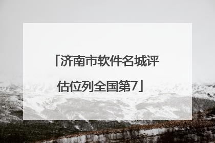 济南市软件名城评估位列全国第7