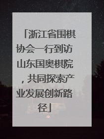 浙江省围棋协会一行到访山东国奥棋院，共同探索产业发展创新路径
