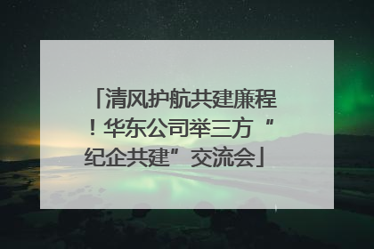 清风护航共建廉程！华东公司举三方“纪企共建”交流会