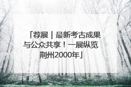 荐展｜最新考古成果与公众共享！一展纵览荆州2000年