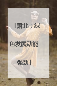 肃北：绿色发展动能强劲