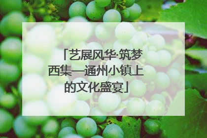 艺展风华·筑梦西集—通州小镇上的文化盛宴
