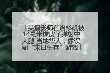 英摄影师在洛杉矶被14毫米橡皮子弹射中大腿 当地华人：像误闯“末日生存”游戏