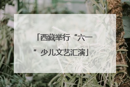 西藏举行“六一”少儿文艺汇演