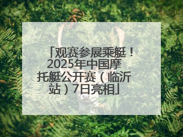 观赛参展乘艇！2025年中国摩托艇公开赛（临沂站）7日亮相
