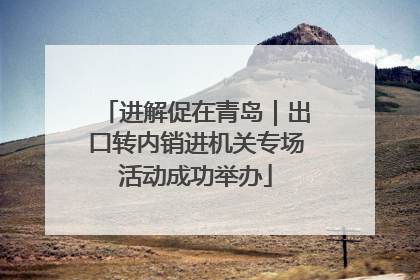 进解促在青岛｜出口转内销进机关专场活动成功举办