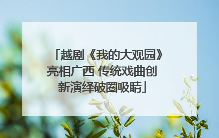 越剧《我的大观园》亮相广西 传统戏曲创新演绎破圈吸睛