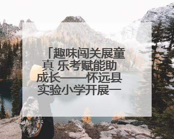 趣味闯关展童真 乐考赋能助成长——怀远县实验小学开展一、二年级无纸化测评活动