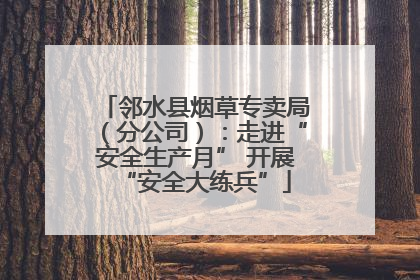 邻水县烟草专卖局（分公司）：走进“安全生产月” 开展“安全大练兵”