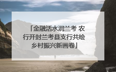 金融活水润兰考 农行开封兰考县支行共绘乡村振兴新画卷