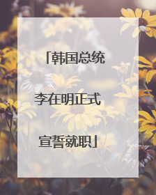 韩国总统李在明正式宣誓就职