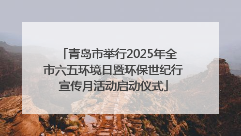 青岛市举行2025年全市六五环境日暨环保世纪行宣传月活动启动仪式
