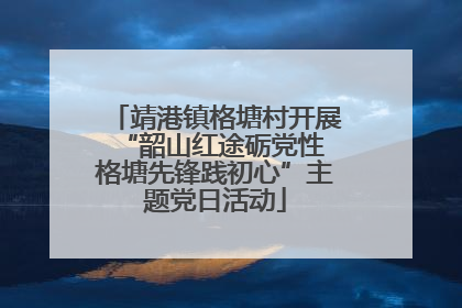 靖港镇格塘村开展“韶山红途砺党性 格塘先锋践初心”主题党日活动