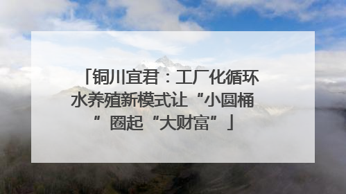 铜川宜君：工厂化循环水养殖新模式让“小圆桶”圈起“大财富”