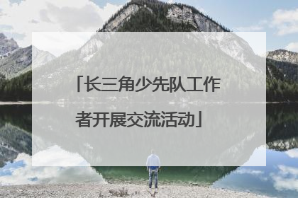 长三角少先队工作者开展交流活动