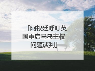 阿根廷呼吁英国重启马岛主权问题谈判