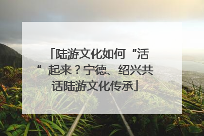 陆游文化如何“活 ”起来？宁德、绍兴共话陆游文化传承