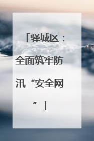 驿城区：全面筑牢防汛“安全网”