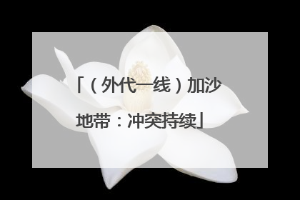 （外代一线）加沙地带：冲突持续