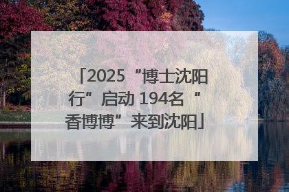 2025“博士沈阳行”启动 194名“香博博”来到沈阳