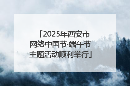 2025年西安市网络中国节·端午节主题活动顺利举行