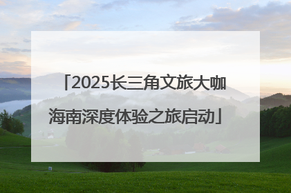 2025长三角文旅大咖海南深度体验之旅启动